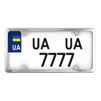 Рамка под номер USA Type нержавеющая сталь CarLife (NH450)
