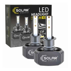 Автолампи світлодіодні H1 SOLAR LED 12-24V 5000Lm 6000K 40W Seoul CSP1860 для авто (8201)
