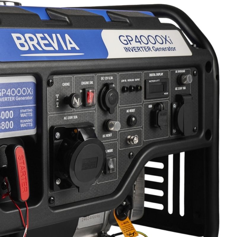 Инверторный бензиновый генератор 4 кВт BREVIA AVR 230В с чистой синусоидой (GP4000Xi)