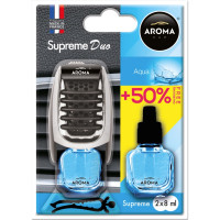 Автомобільний ароматизатор Aroma Car Supreme Duo Aqua 8 мл для авто з приємним запахом (92253)
