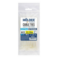 Хомути пластикові 3.6х150мм MOLDER білі 100 шт (MA26315)