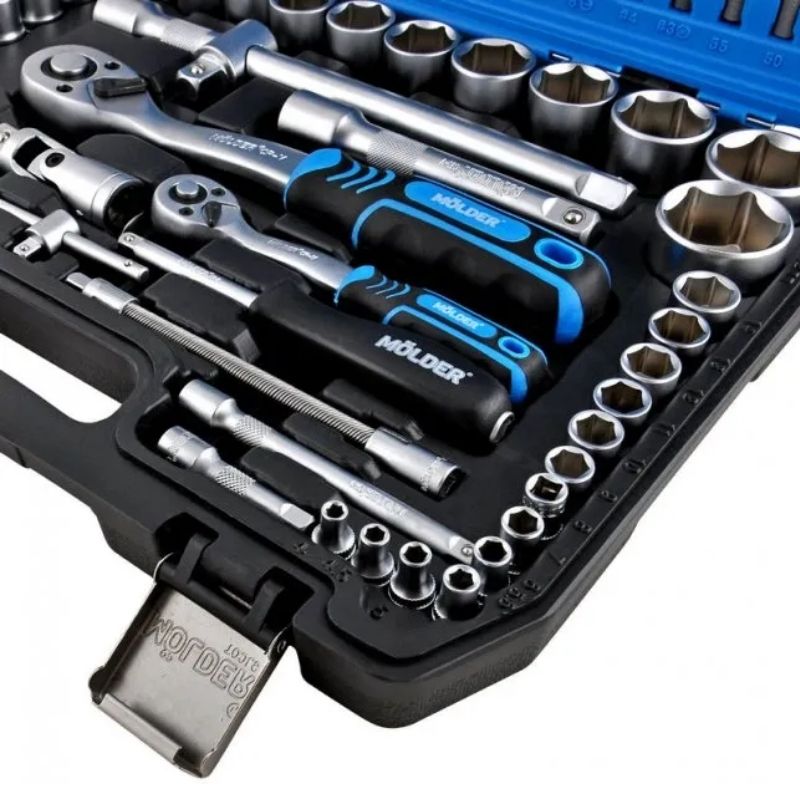 Набор инструментов 1/2" 1/4" 94шт CrV Molder в кейсе (MT60094)