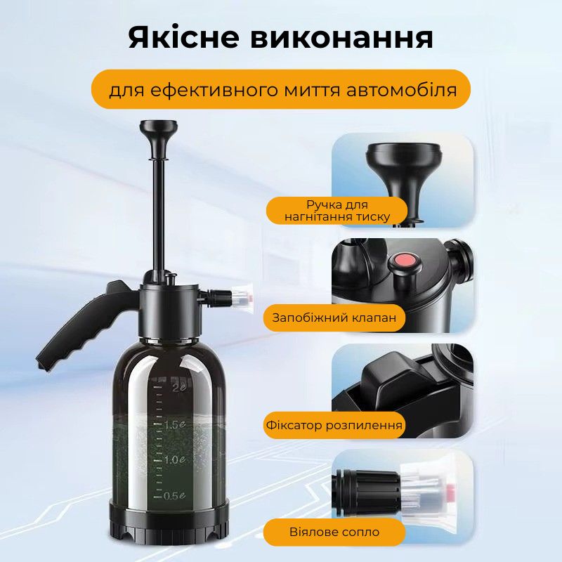 Распылитель помповый 2л Gearo для мойки авто (GE5101)