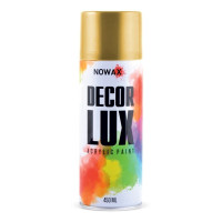 Акриловая краска глянцевая металлик золотая NOWAX Decor Lux 450 мл METALIC GOLD (NX48058/NX65058)