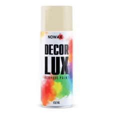 Акриловая краска глянцевая кремовая NOWAX Decor Lux 450 мл 9001 (NX48052/NX65052)