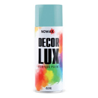 Акриловая краска матовая голубая NOWAX Decor Lux 450 мл 6034 (NX48053/NX65053)