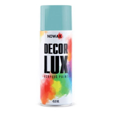 Акриловая краска матовая голубая NOWAX Decor Lux 450 мл 6034 (NX48053/NX65053)