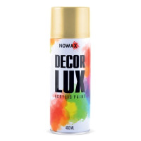 Акриловая краска глянцевая золотая NOWAX Diamond Decor Lux 450 мл (NX48057/NX65057)