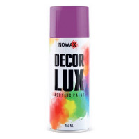 Акриловая краска глянцевая фиолетовая NOWAX Decor Lux 450 мл 4008 (NX48056/NX65056)