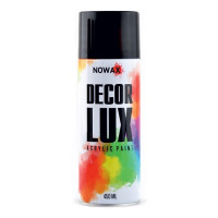 Акриловая краска глянцевая металлик черная NOWAX Diamond Decor Lux 450 мл (NX48059/NX65059)