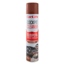 Полироль для панели приборов CARLIFE Cockpit Cleaner кофе 320мл (CF327)