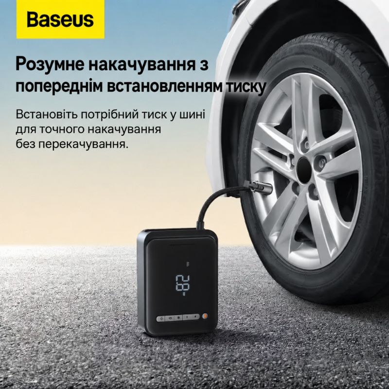 Бустер для авто Baseus Super Energy 500-1000А 8000mAh с компрессором, Power Bank и LED-фонарём (CGCN000001)